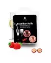 SECRETPLAY SET 2 BRAZILIAN BALLS FRESAS CON CAVA