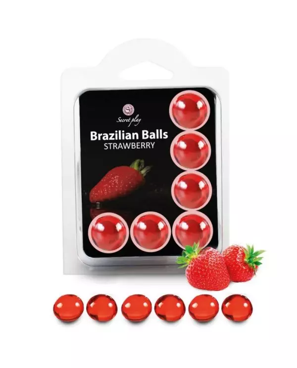 SECRETPLAY SET 6 BRAZILIAN BALLS FRESA