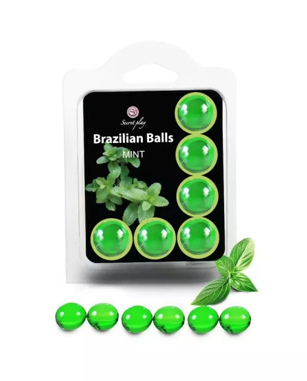 SECRETPLAY SET 6 BRAZILIANS BALLS MENTA