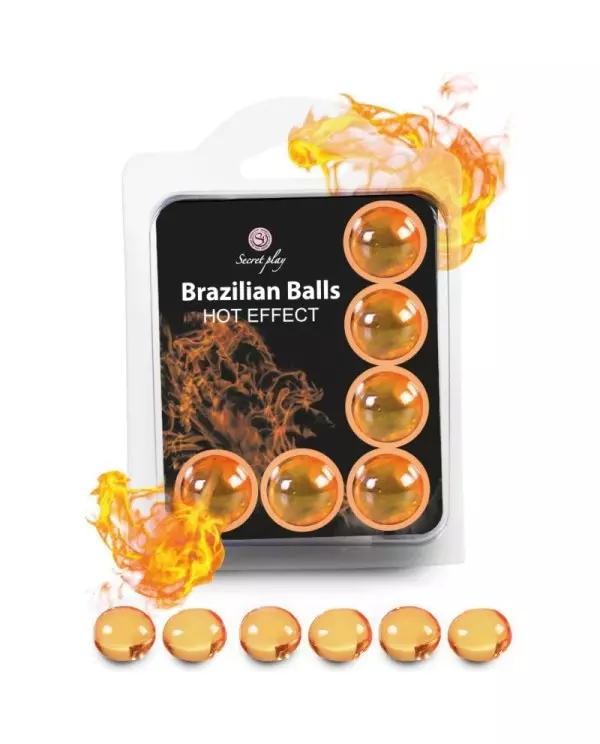 SECRETPLAY SET 6 BRAZILIAN BALLS EFECTO CALOR