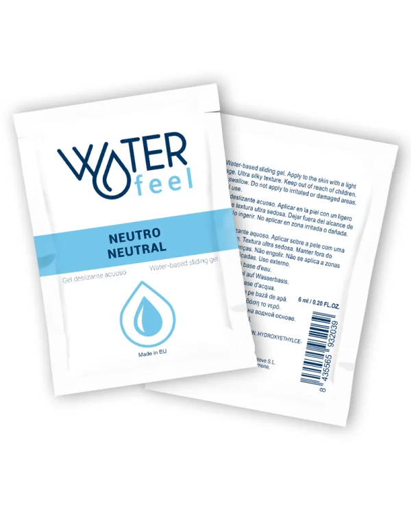 WATERFEEL GEL DESLIZANTE BASE AGUA NEUTRO 6 ML