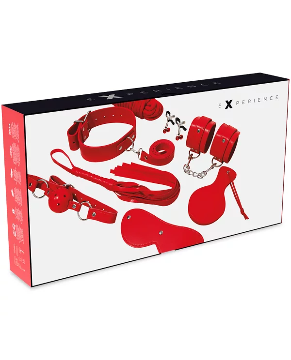 EXPERIENCE BDSM FETISH KIT SERIE ROJO