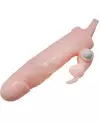 BRAVE MAN FUNDA PENE CON RABBIT VIBRADOR 165 CM NATURAL