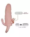 BRAVE MAN FUNDA PENE ANAL Y CLITORIS VIBRADOR 165 CM NATURAL