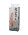 BRAVE MAN FUNDA PENE ANAL Y CLITORIS VIBRADOR 165 CM NATURAL