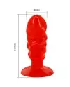 BAILE PLUG ANAL UNISEX CON VENTOSA ROJO