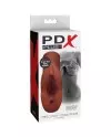 PDX PLUS PERFECT PUSSY DOUBLE STROKER MASTURBADOR VAGINA Y ANO MARRON