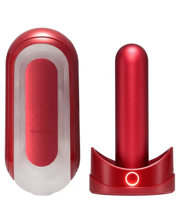 TENGA FLIP 0 ZERO ROJO CON CALENTADOR