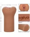 CALEX BOUNDLESS VULVA MASTURBADOR TONO CARAMELO