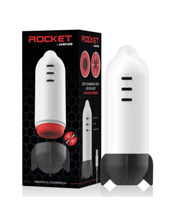 JAMYJOB ROCKET MASTURBADOR TECNOLOGiA SOFT COMPRESSION Y VIBRACION