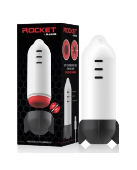 JAMYJOB ROCKET MASTURBADOR TECNOLOGÍA SOFT COMPRESSION Y VIBRACION