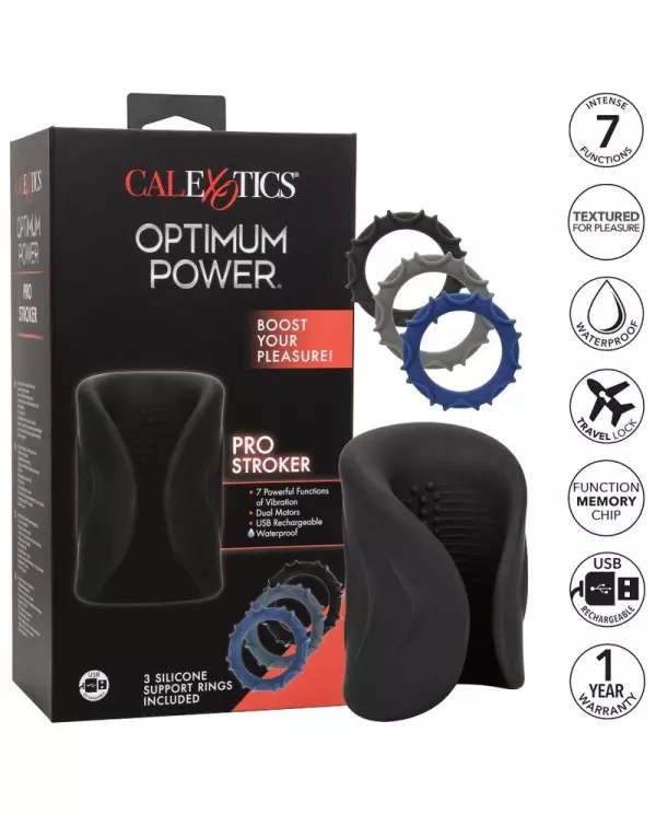 CALEX PRO MASTURBADOR STROKER OPTIMUM POWER