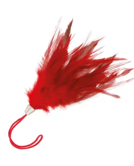 OHMAMA FETISH PLUMA ESTIMULADORA ROJA 13 CM