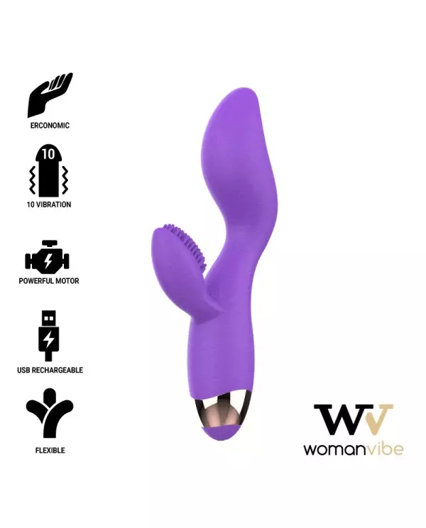 WOMANVIBE DONNA VIBRADOR SILICONA RECARGABLE