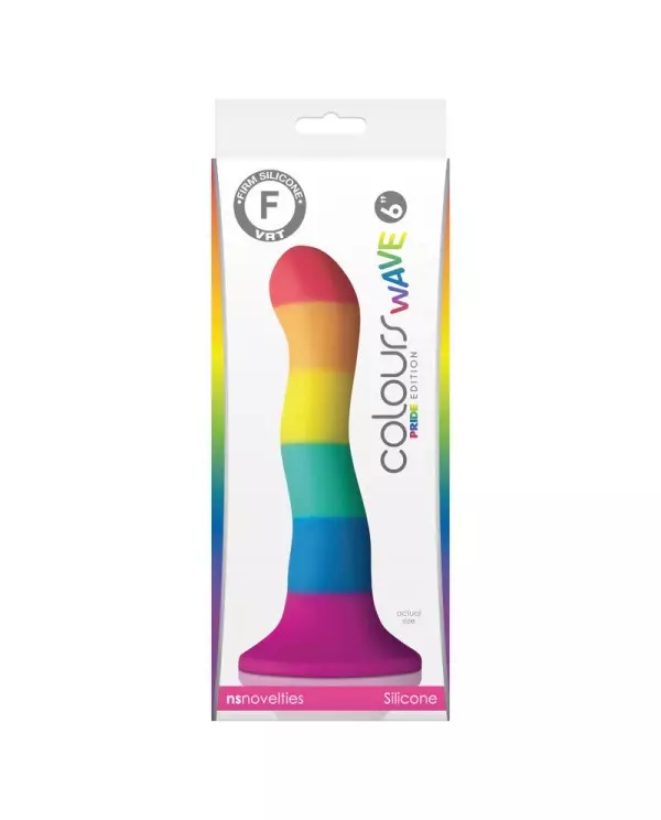 PRIDE DILDO WAVE BANDERA LGBT 17 CM