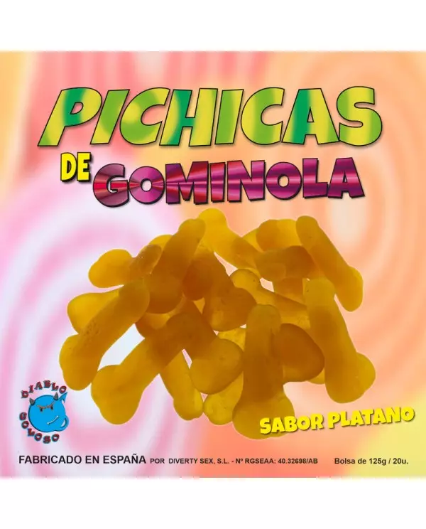 DIABLO PICANTE PICHITAS DE GOMINOLA PLATANO