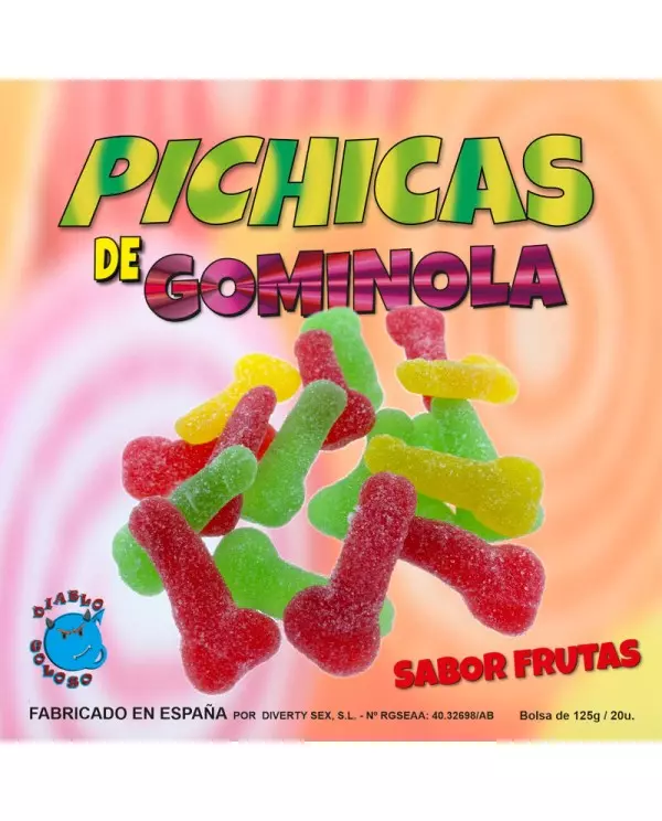 DIABLO PICANTE PICHITAS DE GOMINOLA FRUTAS CON AZUCAR