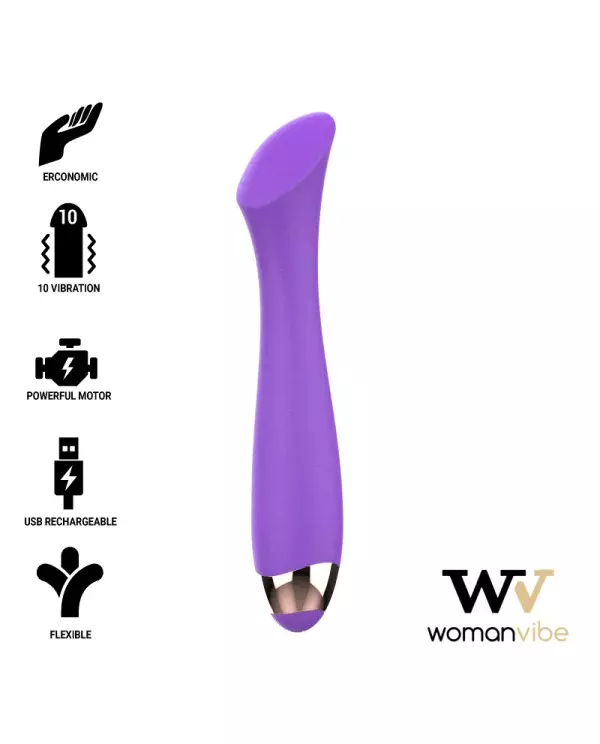 WOMANVIBE MANDY VIBRADOR RECARGABLE SILICONA PUNTO K