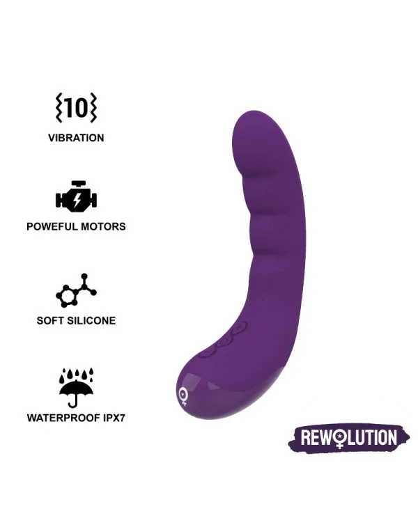 REWOLUTION REWOCURVY VIBRADOR FLEXIBLE RECARGABLE