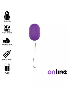 ONLINE HUEVO VIBRADOR CONTROL REMOTO S - LILA