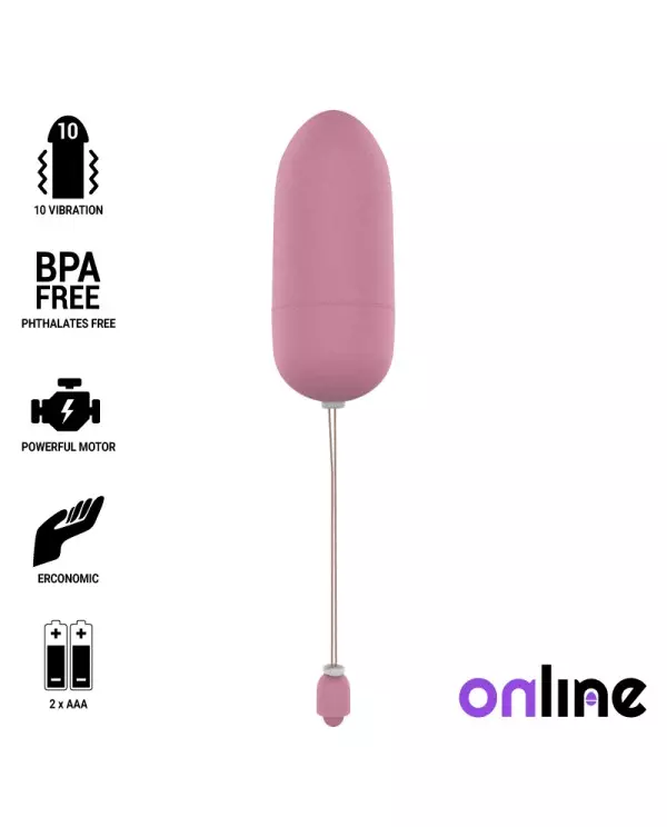 ONLINE HUEVO VIBRADOR WATERPROOF ROSA