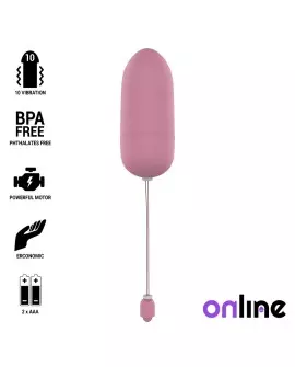 ONLINE HUEVO VIBRADOR WATERPROOF - ROSA