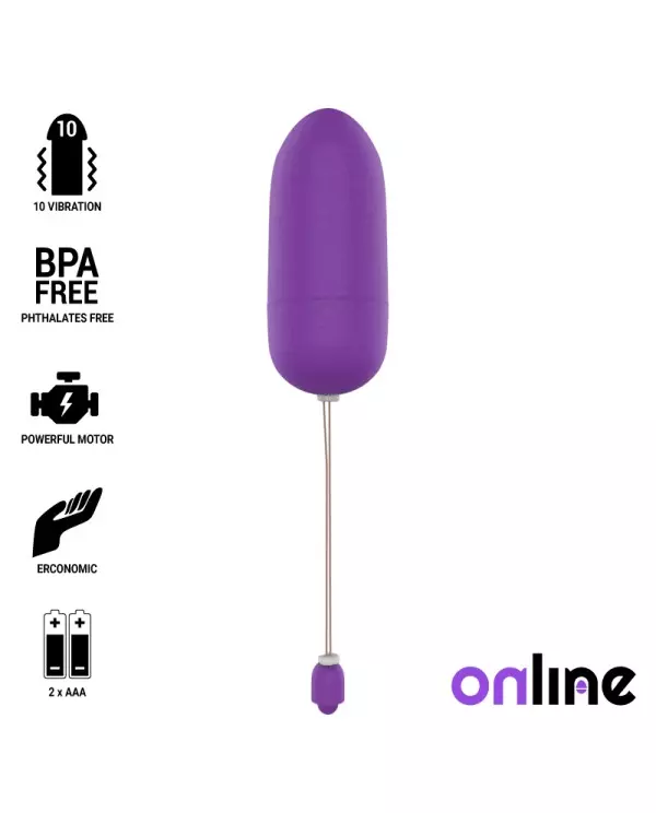 ONLINE HUEVO VIBRADOR WATERPROOF LILA