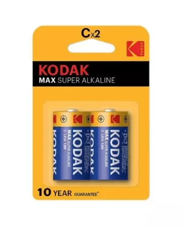 KODAK MAX PILA ALCALINA C LR14 BLISTER2