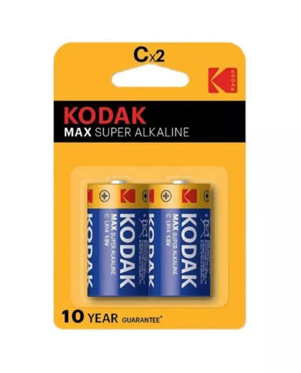 KODAK MAX PILA ALCALINA C LR14 BLISTER2