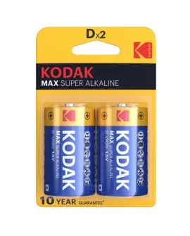 KODAK MAX PILA ALCALINA D LR20 BLISTER*2