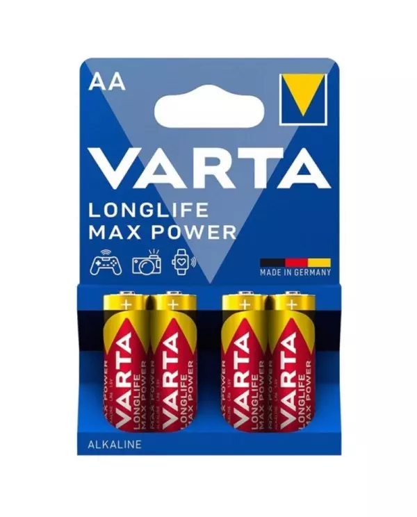 VARTA MAX POWER PILA ALCALINA AA LR6 BLISTER4