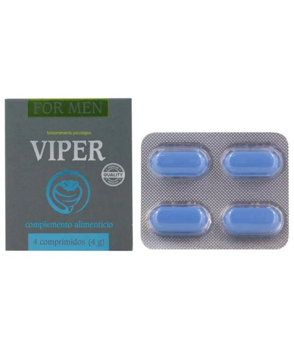 VIPER POTENCIADOR MASCULINO 4 CAPSULAS ES PT en de fr es it nl 