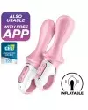 SATISFYER AIR PUMP BOOTY 5 VIBRADOR ANAL INFLABLE ROSA