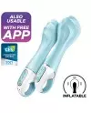 SATISFYER AIR PUMP VIBRATOR 5 VIBRADOR PUNTO G INFLABLE AZUL