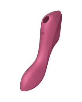 SATISFYER CURVY TRINITY 3 ESTIMULADOR Y VIBRADOR - ROJO