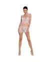 PASSION WOMAN BS090 BODYSTOCKING BLANCO TALLA UNICA