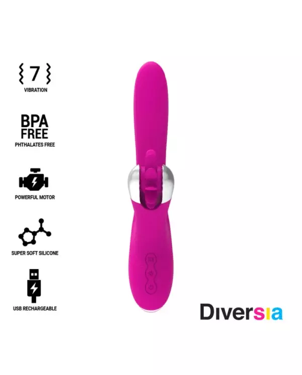 DIVERSIA BUNNY VIBRATING 24 CM