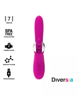 DIVERSIA BUNNY VIBRATING 24 CM