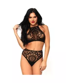 LEG AVENUE SET 2 PIEZAS TOP Y PANTIES M/L