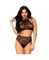 LEG AVENUE SET 2 PIEZAS TOP Y PANTIES M L