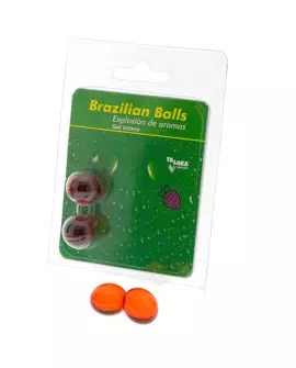 TALOKA - BRAZILIAN BALLS GEL ÍNTIMO FRESA 2 BOLAS