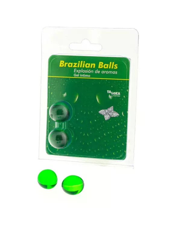 TALOKA BRAZILIAN BALLS GEL iNTIMO MENTA 2 BOLAS