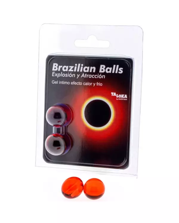 TALOKA BRAZILIAN BALLS GEL EXCITANTE EFECTO CALOR Y FRiO 2 BOLAS