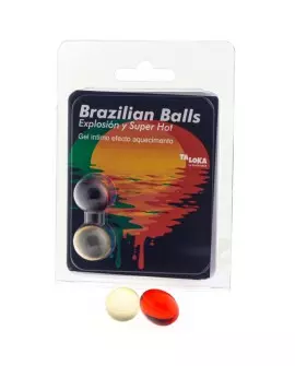 TALOKA - BRAZILIAN BALLS GEL EXCITANTE EFECTO SUPER CALIENTE 2 BOLAS