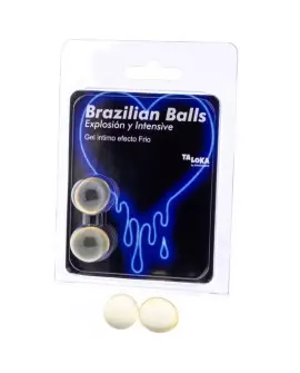 TALOKA - BRAZILIAN BALLS GEL EXCITANTE EFECTO FRIO Y VIBRACIÓN 2 BOLAS