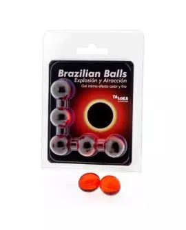 TALOKA - BRAZILIAN BALLS GEL EXCITANTE EFECTO CALOR Y FRÍO 5 BOLAS