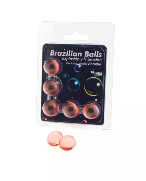 TALOKA BRAZILIAN BALLS GEL EXCITANTE EFECTO VIBRACIoN 5 BOLAS