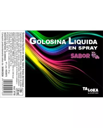 TALOKA SPRAY GOLOSINA LiQUIDA FRUTAS DEL BOSQUE