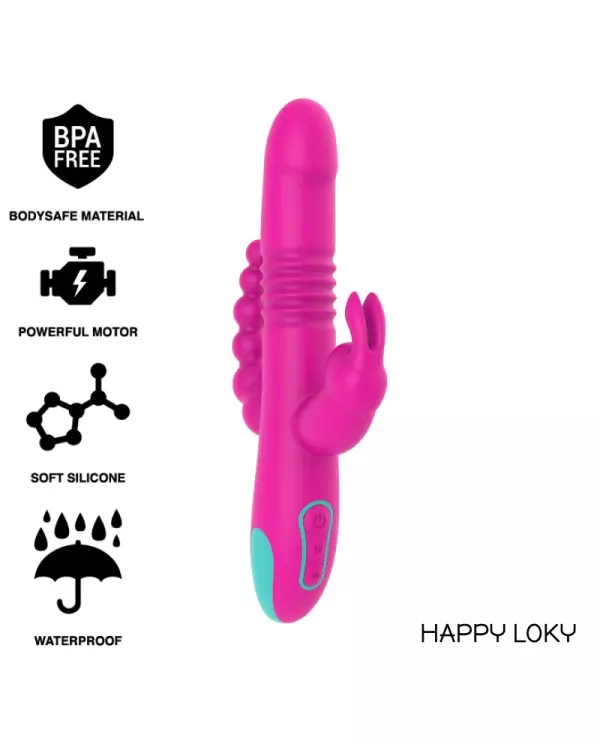 HAPPY LOKY DONALD TRIPLE ESTIMULACIoN ANAL PUNTO G CLiTORIS COMPATIBLE CON WATCHME WIRELESS TECHNOLOGY