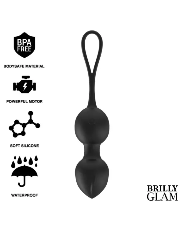 BRILLY GLAM VIBRATING KEGEL BEADS CONTROL REMOTO